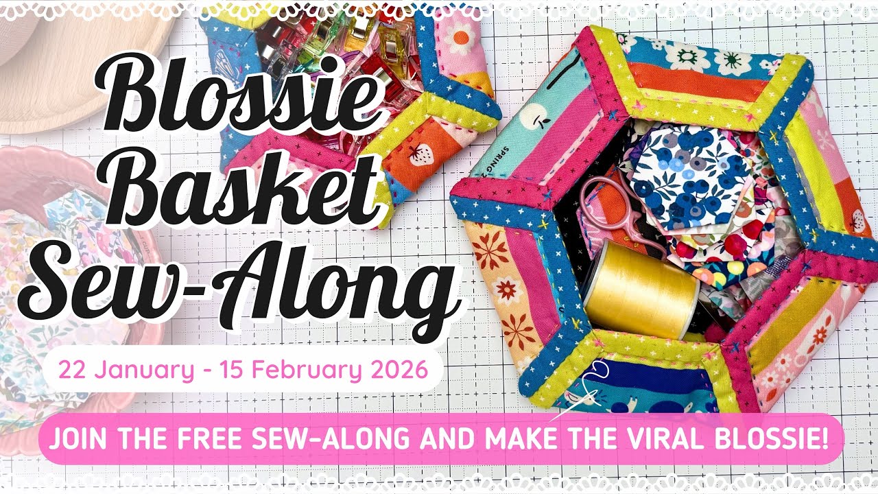 Join the free Blossie Basket sew-along and try to stop at making just one!
