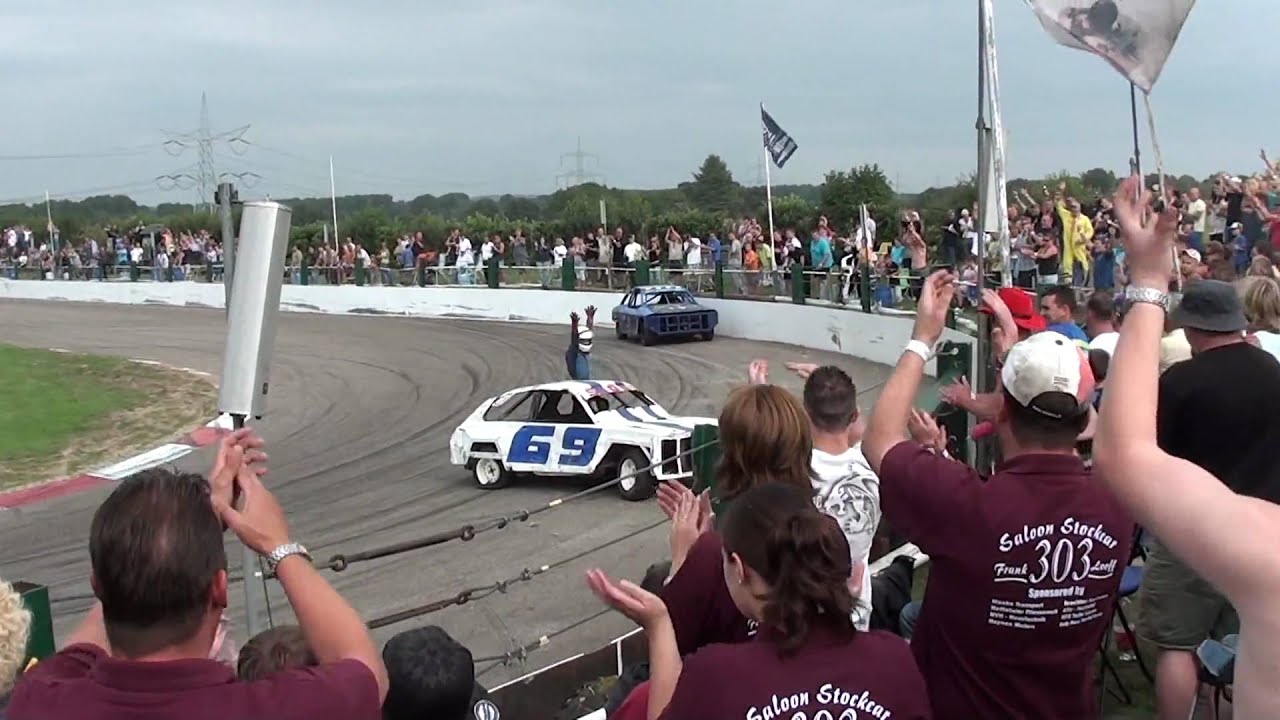Posterholt Speedway Saloon Stockcar race rollover 7-8-2010 HD