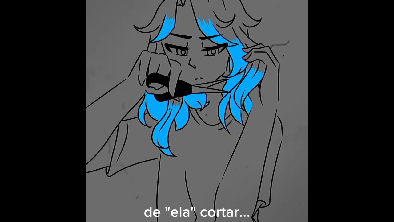blue hair &bull;|~anima&ccedil;&atilde;o~|&bull;