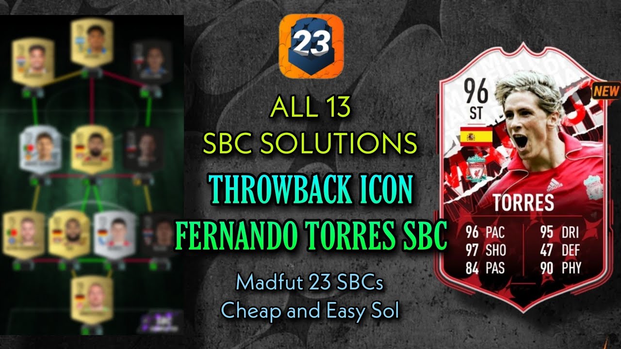 FERNANDO TORRES || ALL 13 SBC SOLUTIONS (Easiest Way Possible) || Throwback Torres Sbc || Madfut 23