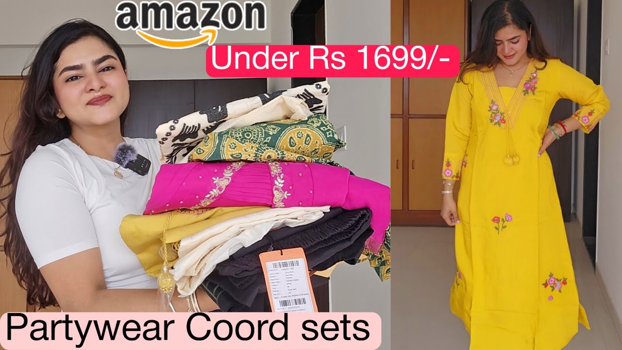 HUGE AMAZON Cotton Embroidered Kurta sets | New Partywear Coord sets | Latest Kurtis & Coord sets