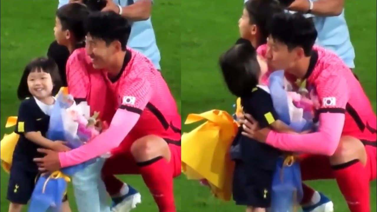 Son Heung Min Adorable Moment with his Niece and Nephew