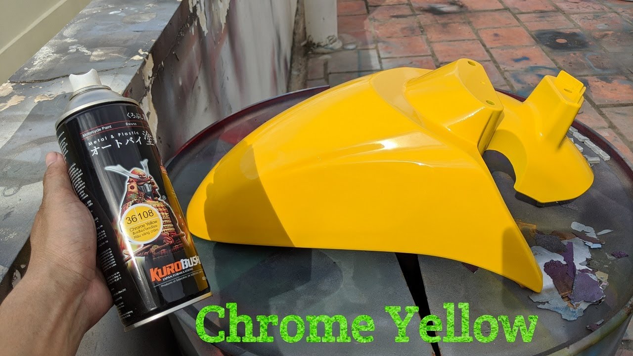 Learn to Spray Paint Chrome Yellow of Samurai Paint
