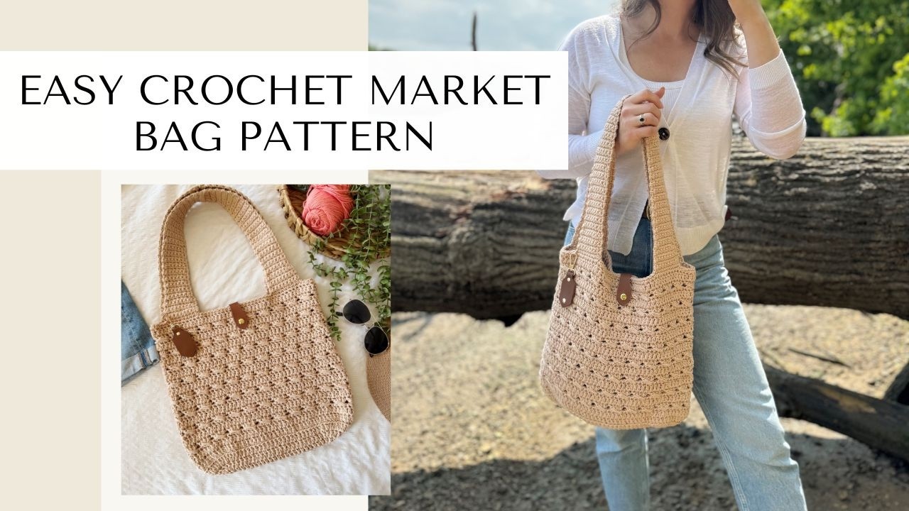 Coco Crochet Market Bag Pattern -  Beginner Friendly Crochet Pattern