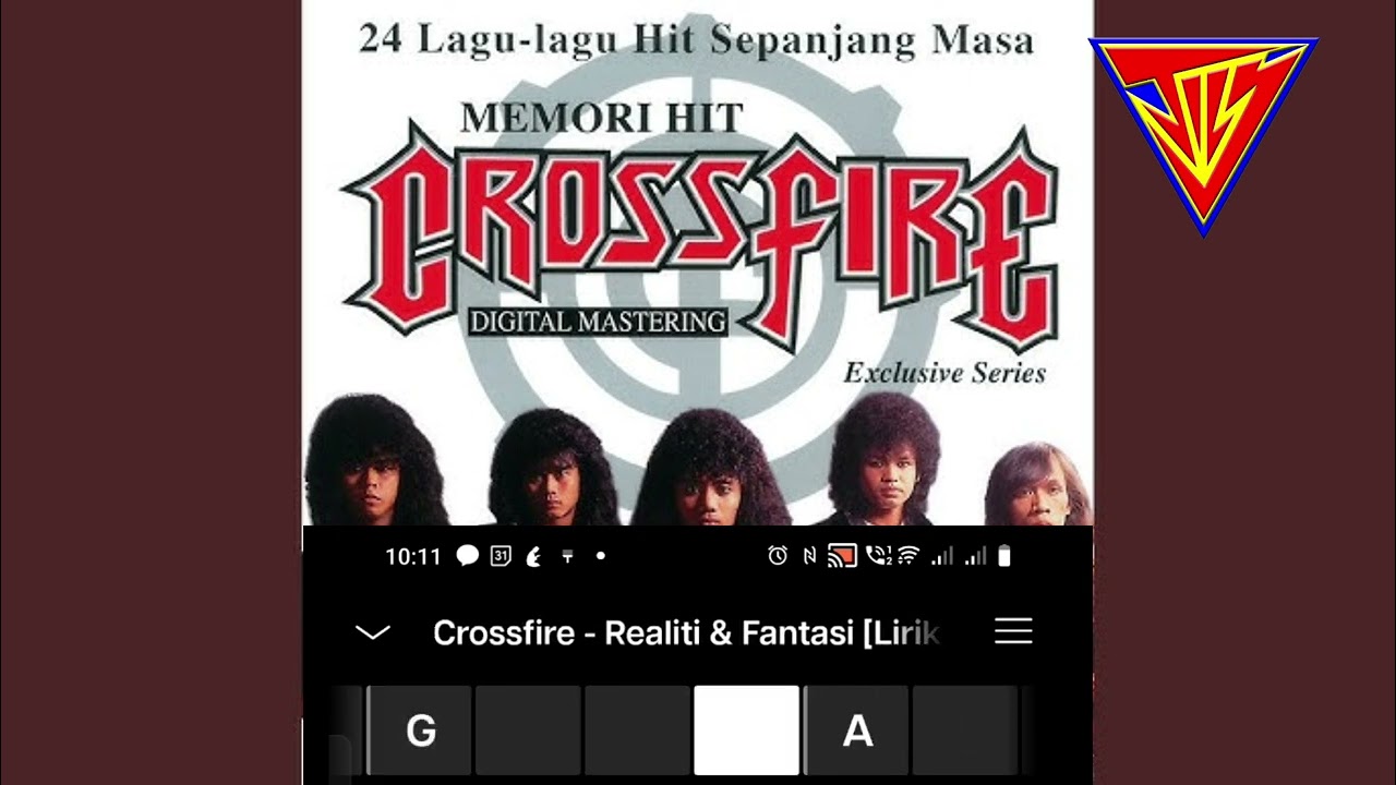 Guitar Backing Track Crossfire - Realiti dan Fantasi