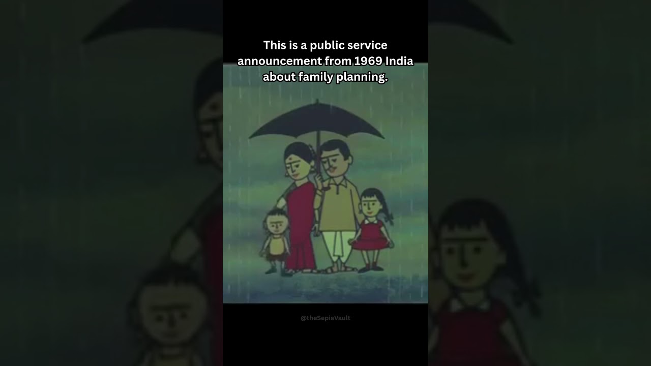 A public service announcement from 1969 India about family planning