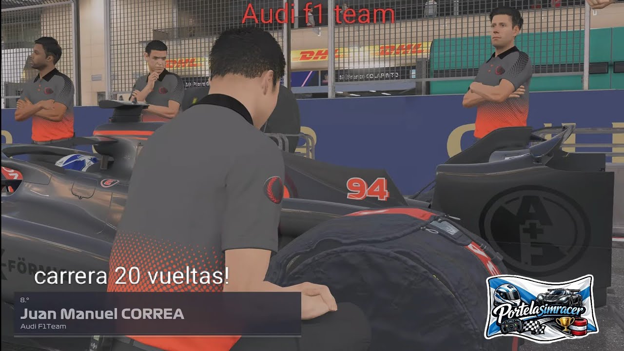 F1 25 modo mi equipo primera carrera real para Audi en Bahrein.Hay sorpresas y líos 💪.