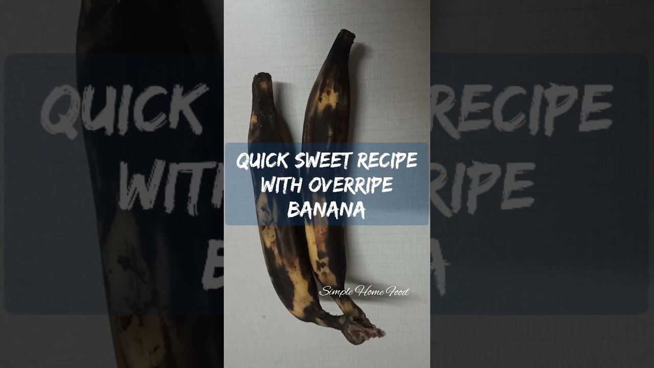 If you taste this, you will never throw away Blackened/Overripe Bananas You will make it again again