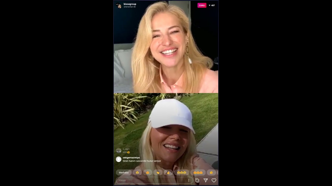 Burcu Esmersoy & Siren Ertan İnstagram Canlı Yayını (16 Mayıs)