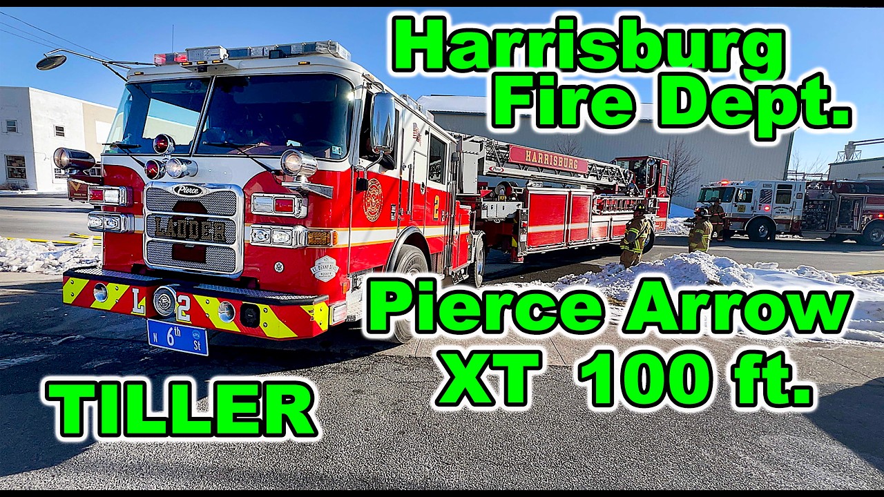 Fire Truck 2015 Pierce Arrow XT tractor-drawn Tiller Aerial Ladder | Harrisburg Bureau of Fire