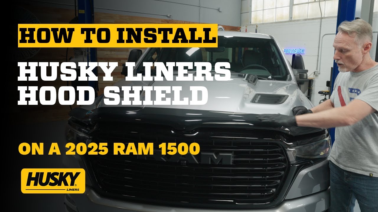 How to install the Husky Liners Hood Shield on a 2025 Ram 1500