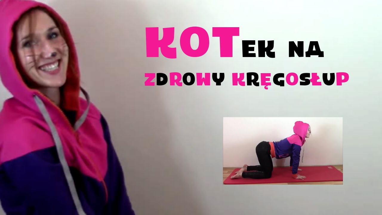Zdrowy Kręgosłup. Stretching pleców. Pozycja kota.