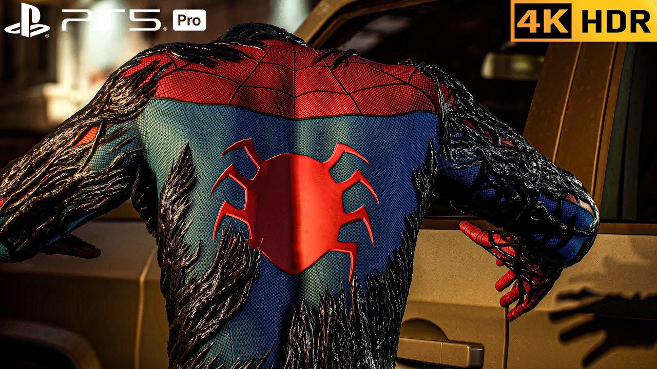 (PS5 PRO) Venom Takes Over Classic Spiderman to Fight Kraven Hunters| 4K HDR |