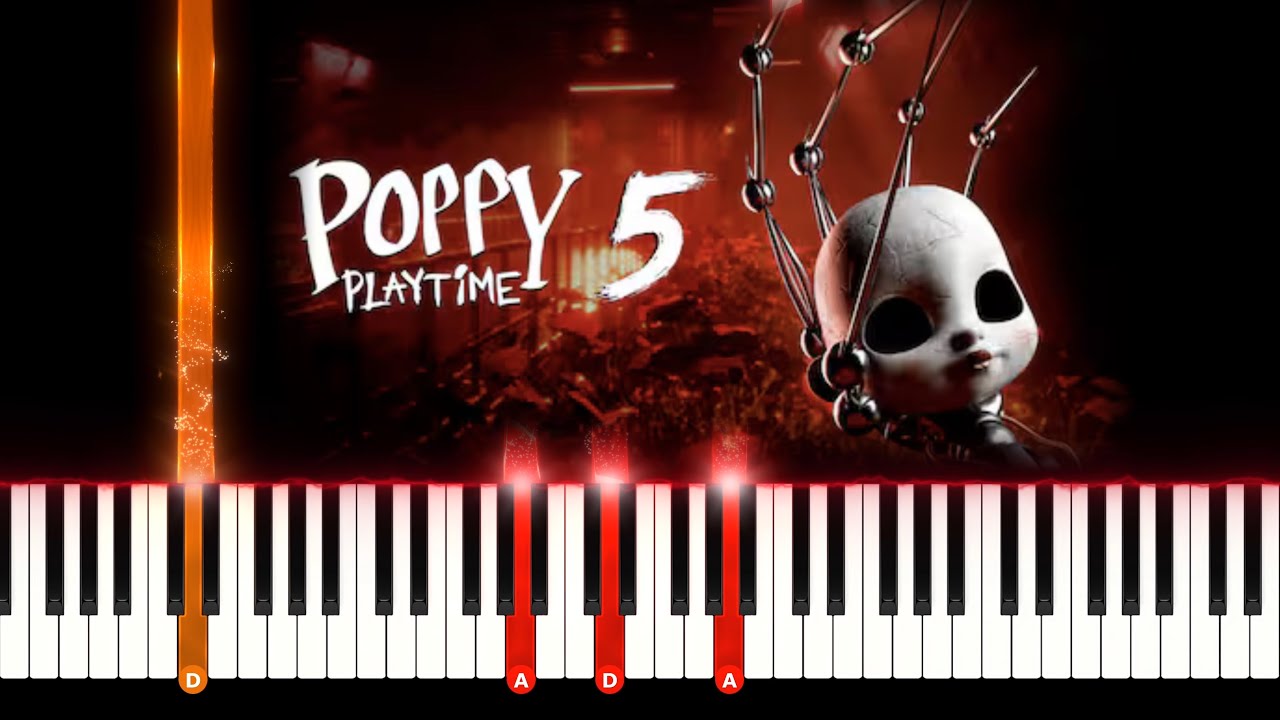 POPPY Playtime: Chapter 5 - Official Game Trailer on Piano I Turorial EASY + Sheet music