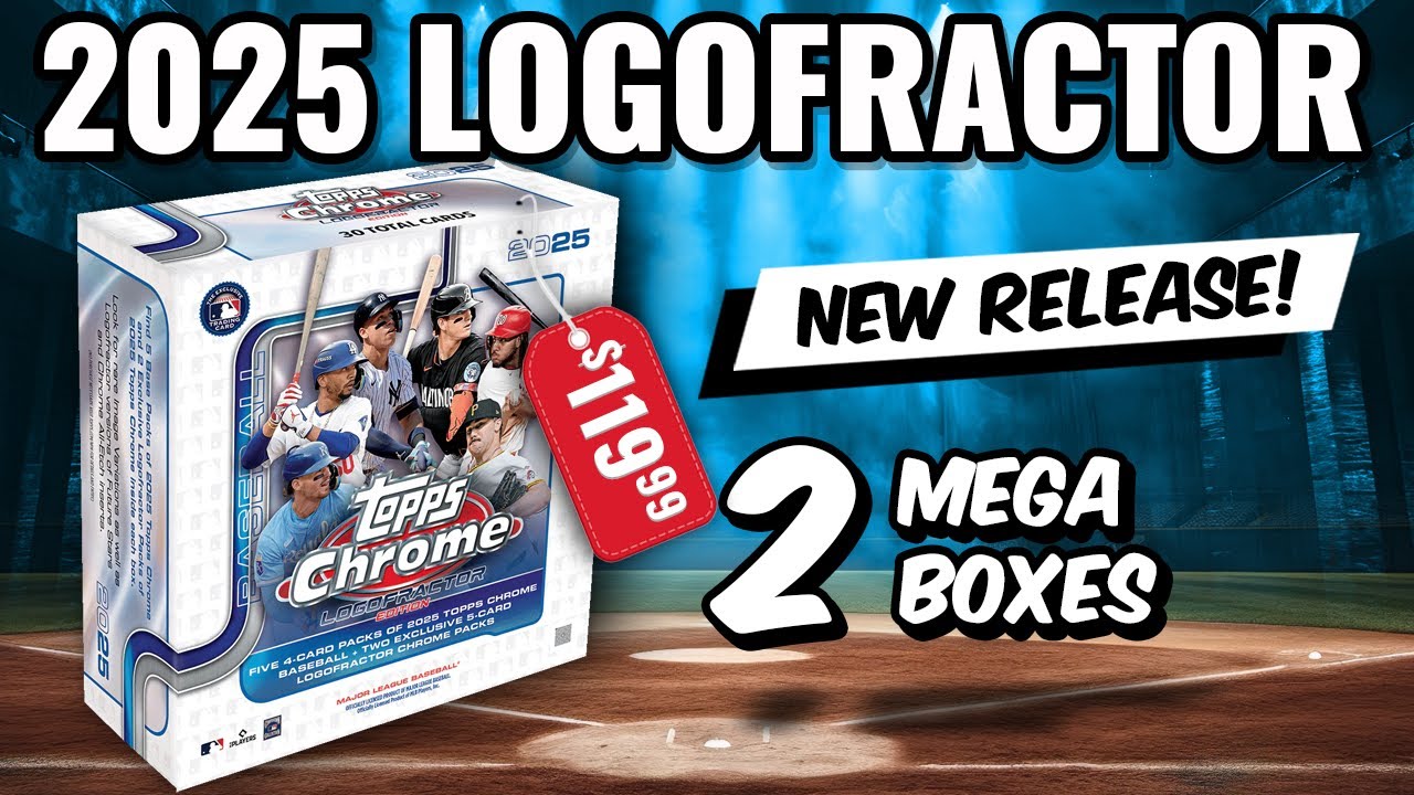 AUTO & HUGE GOLD!!🚨NEW RELEASE🚨2025 TOPPS CHROME LOGOFRACTOR MEGABOX