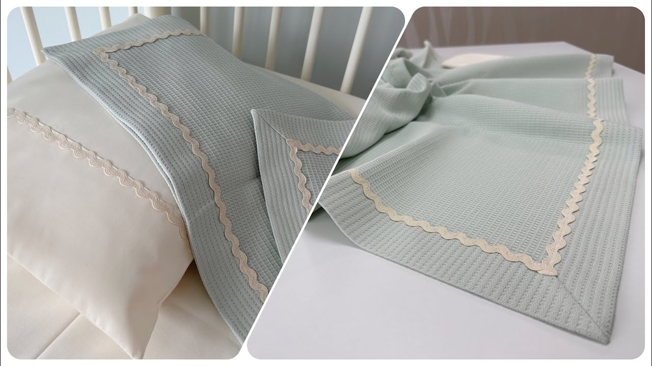Pique and Sheet Sewing for Baby Bed | Baby Pique Set 🧶🧵