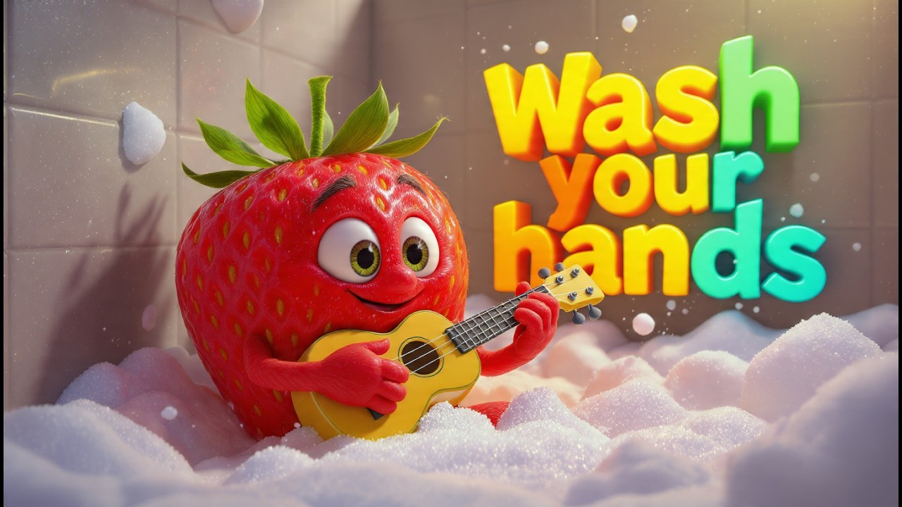 Berry Jam🍓🫧Wash Your Hands🍓💦🧼👐🚿 with Berry Jam! (Fun & Easy Hygiene Song)