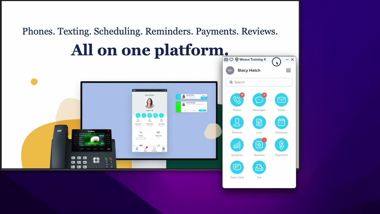 WEAVE • Dental office software for patient communication - Demo