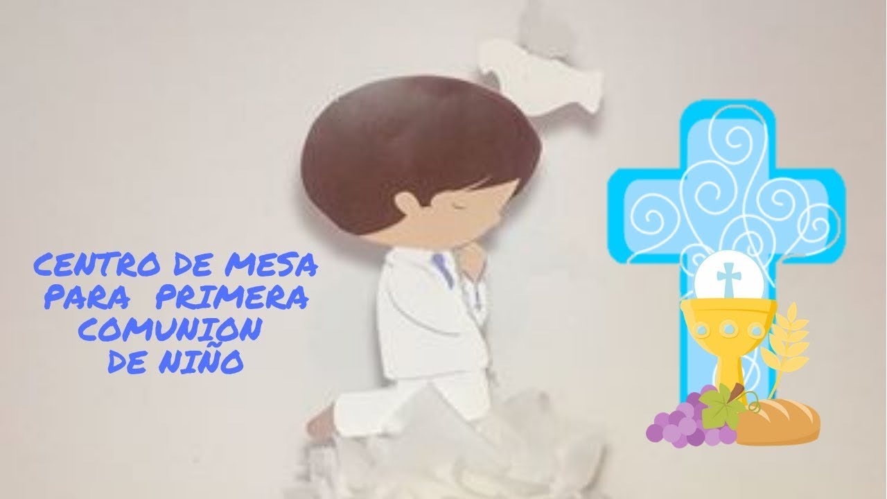 CENTROS DE MESA PARA PRIMERA COMUNION NIÑO / DIY