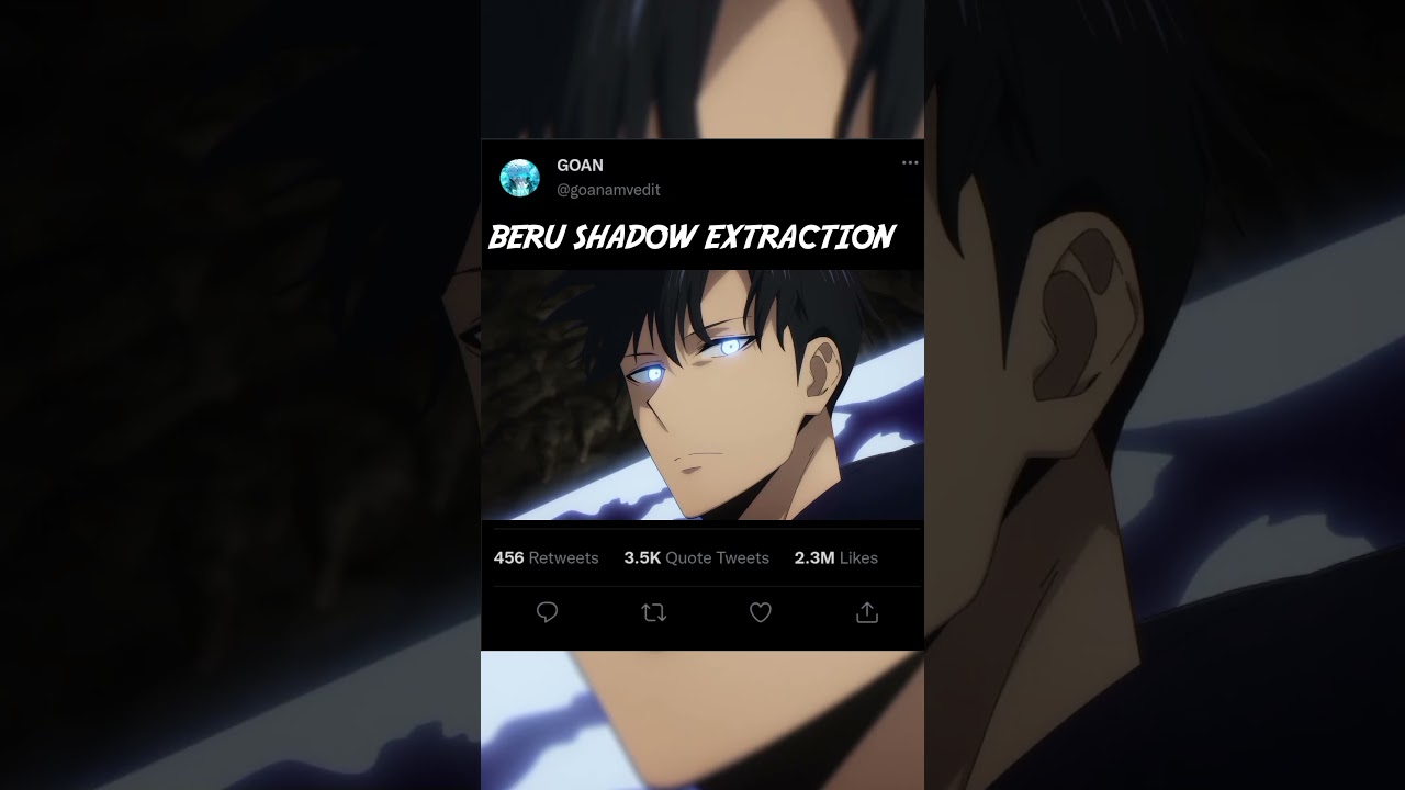BERU SHADOW EXTRACTION MOMENT | GOAN | Solo leveling #shorts #anime #sololeveling #sungjinwoo #viral