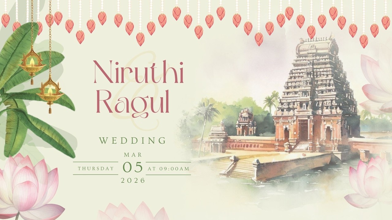 Ragul & Niruthi | Our Wedding Ceremony