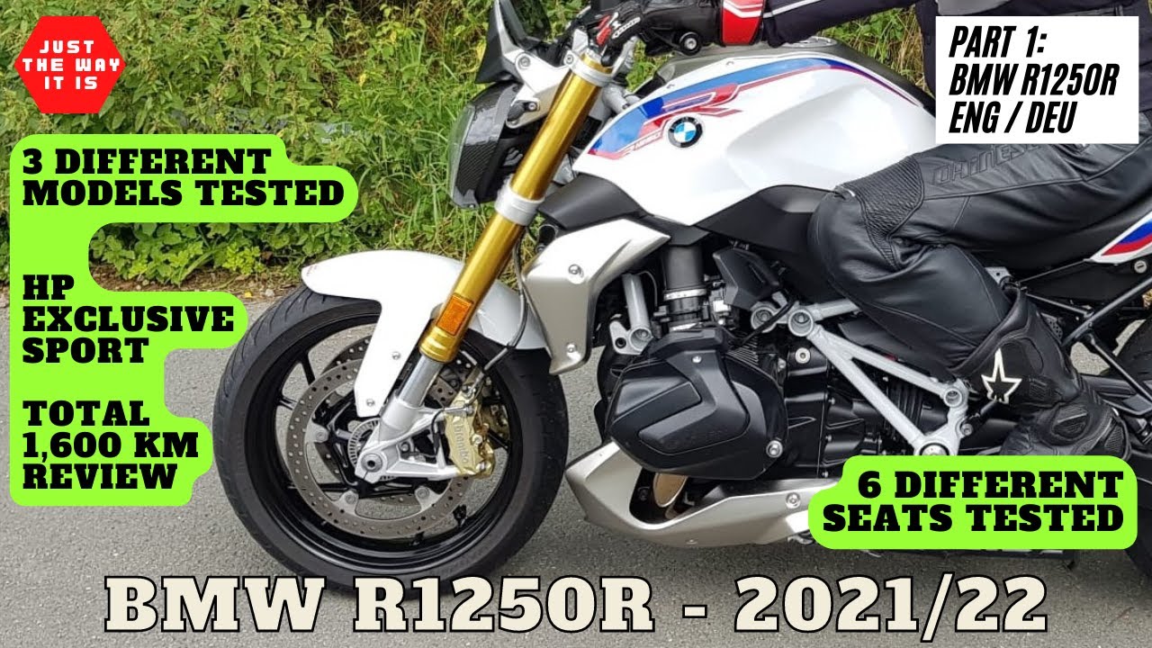 EP:1 Дорожный тест и обзор BMW R1250R HP, Sport и Exclusive, а также 6 различных сидений. АНГЛ. /...