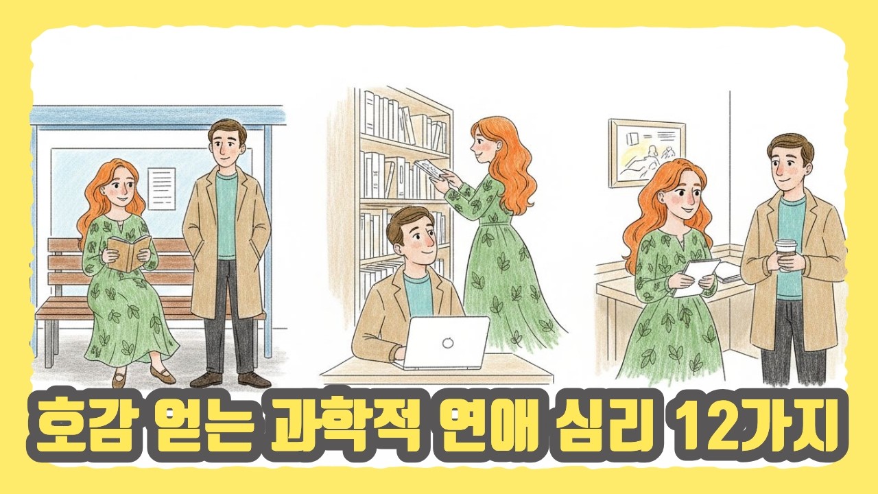 상대방이 나를 좋아하게 만드는 무의식 조작법 (과학적 연애 심리 12가지)