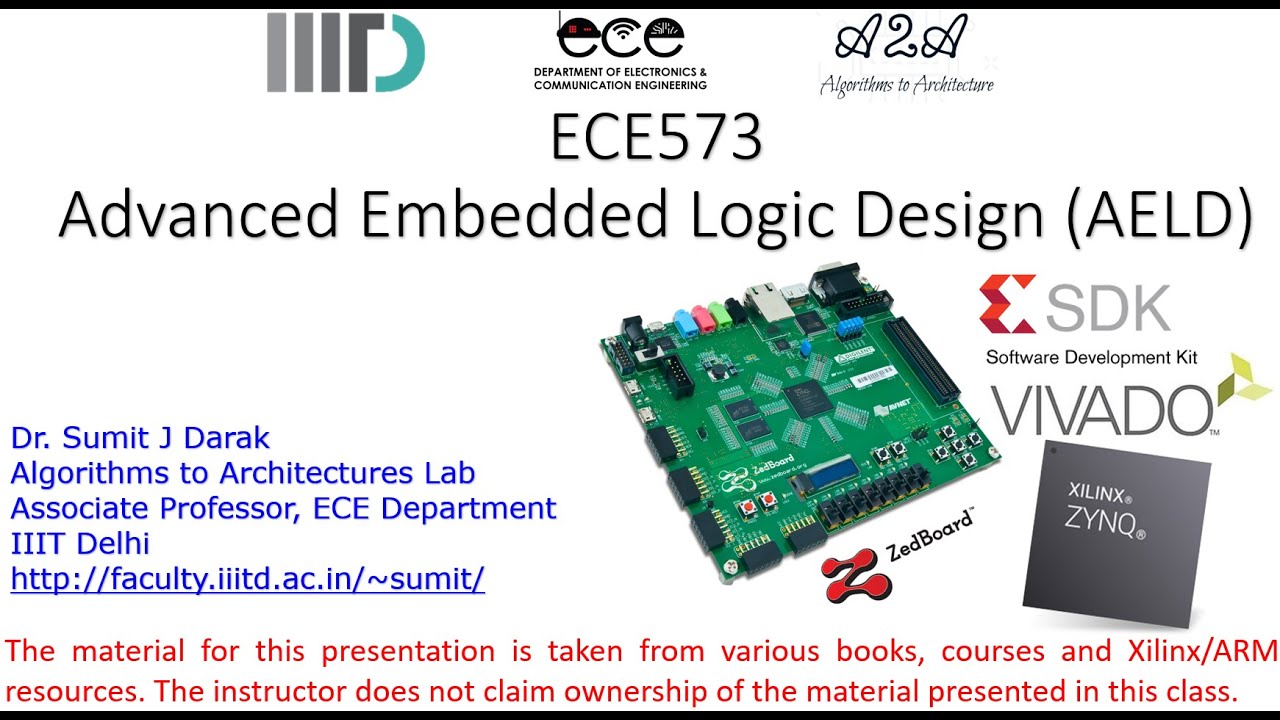 IIITD AELD Lab1_P1: Review: Introduction to Vivado and SDK #zynq #zedboard #vitis #helloworld #FFT
