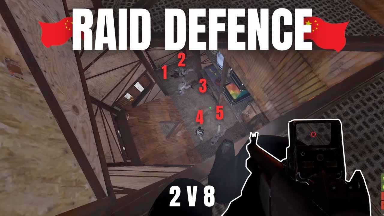 Getting raided by a Chinese Clan - RUST