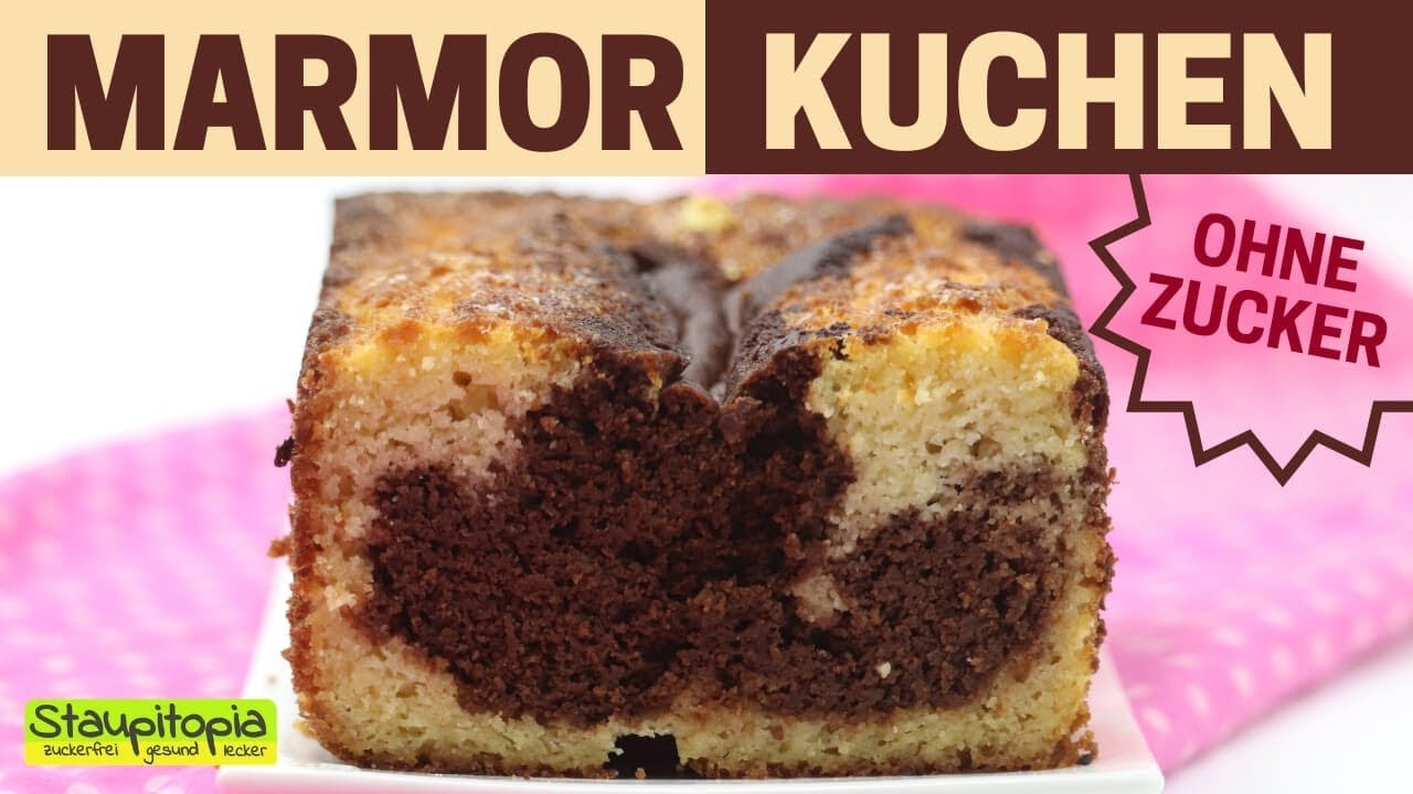Low Carb Marmorkuchen mit Kokosmehl - super saftig und lecker | Low Carb Kuchen Rezept