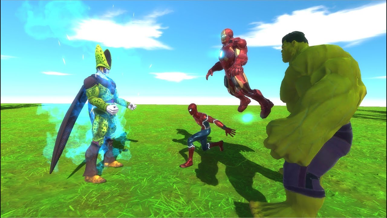 CELL PERFECT vs SPIDERMAN, HULK, IRONMAN - Animal Revolt Battle Simulator