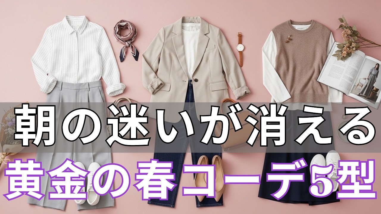 【絶対失敗しない】クローゼットがパンパンなのに着る服がない？毎朝の迷いが消える「黄金の5型」を今すぐ確認して！
