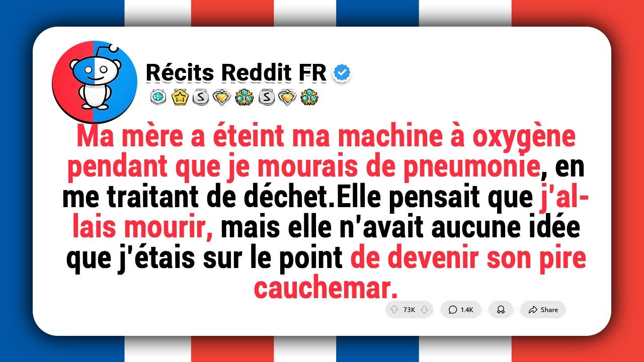 Je luttais pour respirer avec une pneumonie à l’hôpital,ma mère a éteint mon oxygène en disant :« Ne