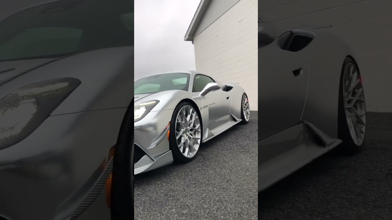 Maserati Wrapped in Avery Dennison Satin Silver Chrome Vinyl Wrap 🔥