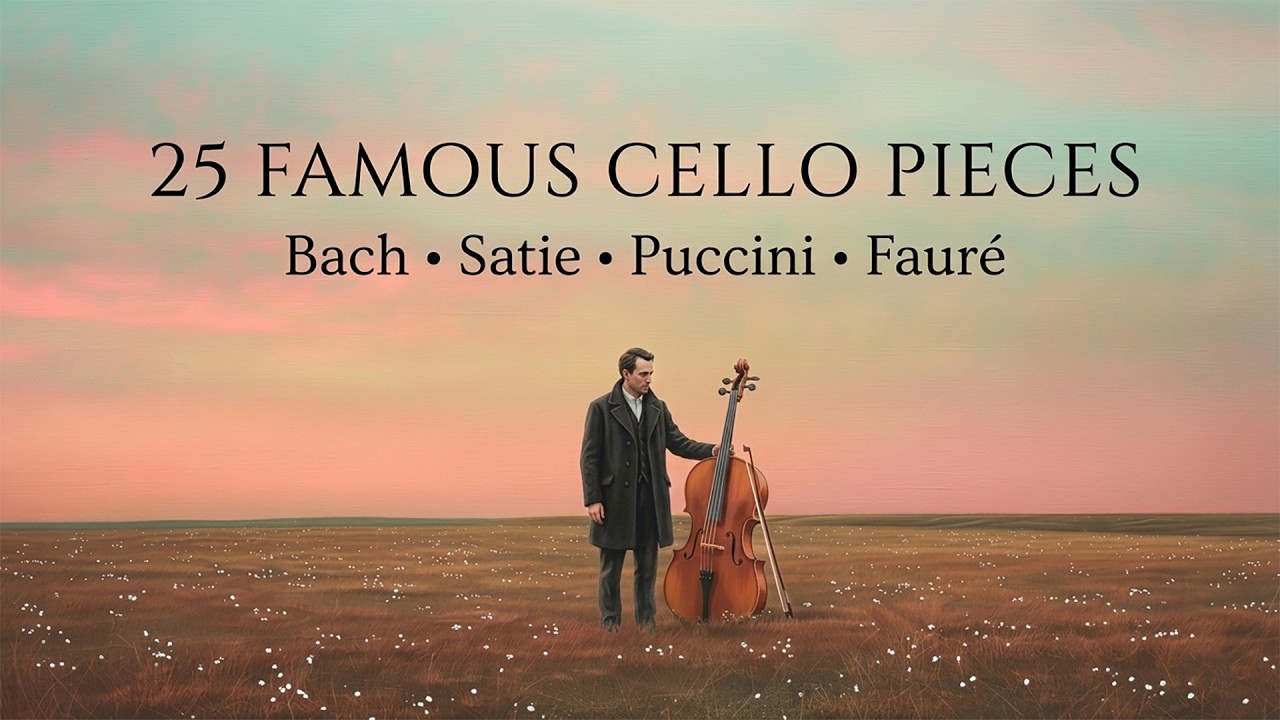 25 famous CELLO classical pieces you've heard and don't know the name🎶 Bach, Satie, Puccini, Fauré