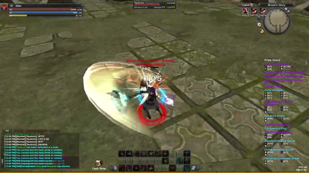 RaiderZ Global Brunes 1v1 Match 1