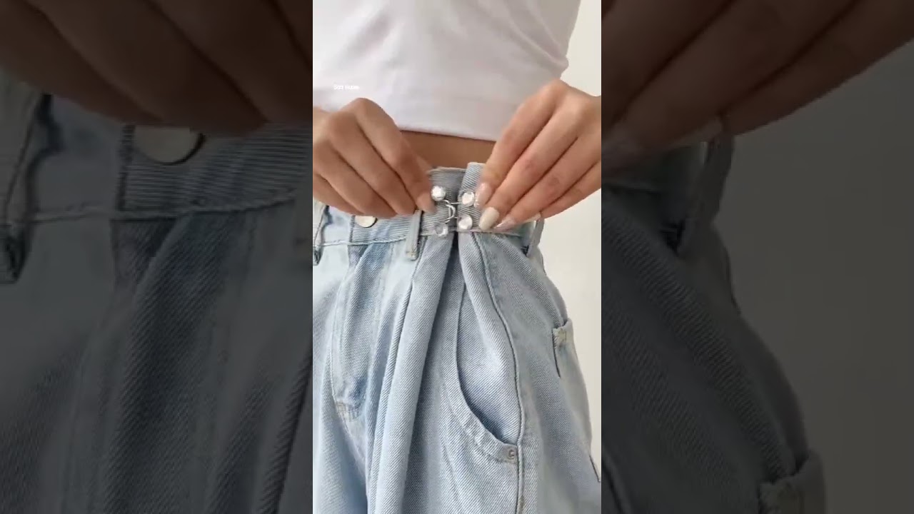 Jeans Buttons Waist Fixed Clip Detachable Clothing Accessories #new#2024#clips #shorts#sonigupta.