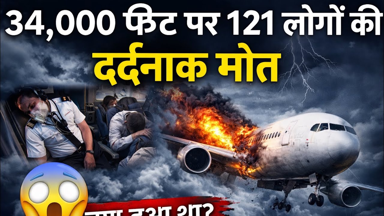 34,000 फीट की ऊँचाई पर 121 लोगों की दर्दनाक मौत 😱 आखिर प्लेन में क्या हुआ था? #facts 