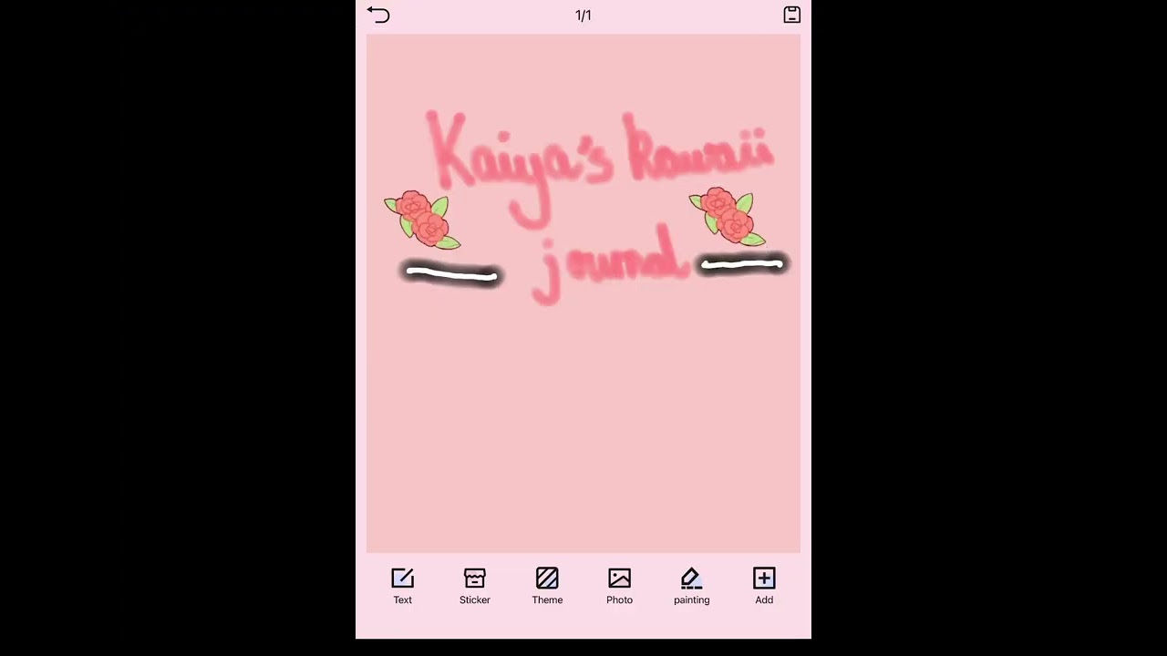 Making my own kawaii journal front cover!💖💗
