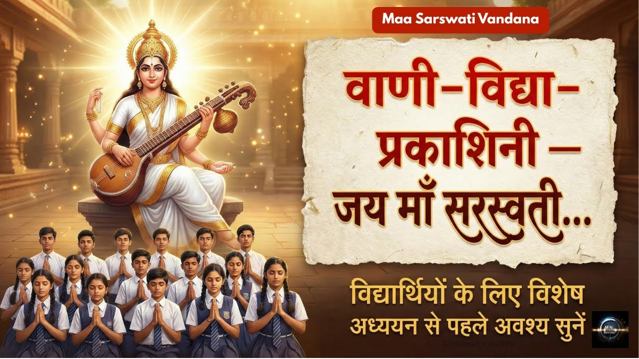 Powerful Saraswati Vandana for Students 2026| विद्यार्थियों के लिए | Boost Memory & Concentration 🧠✨