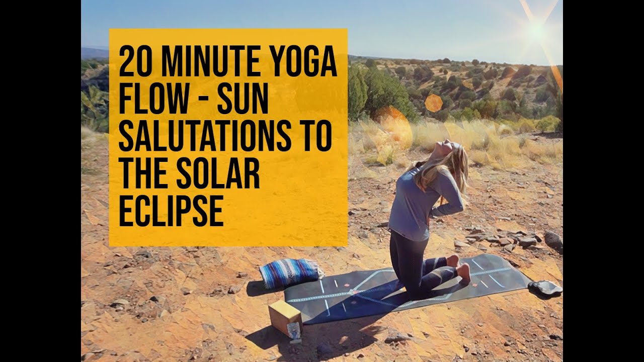 Sun Salutations To The Solar Eclipse - Yoga Over 50 - Yoga Over 40 - Yoga For Everybody