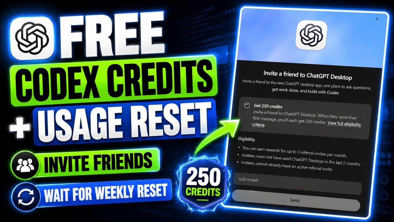 How to Get FREE ChatGPT Codex Credits - Free Usage Resets