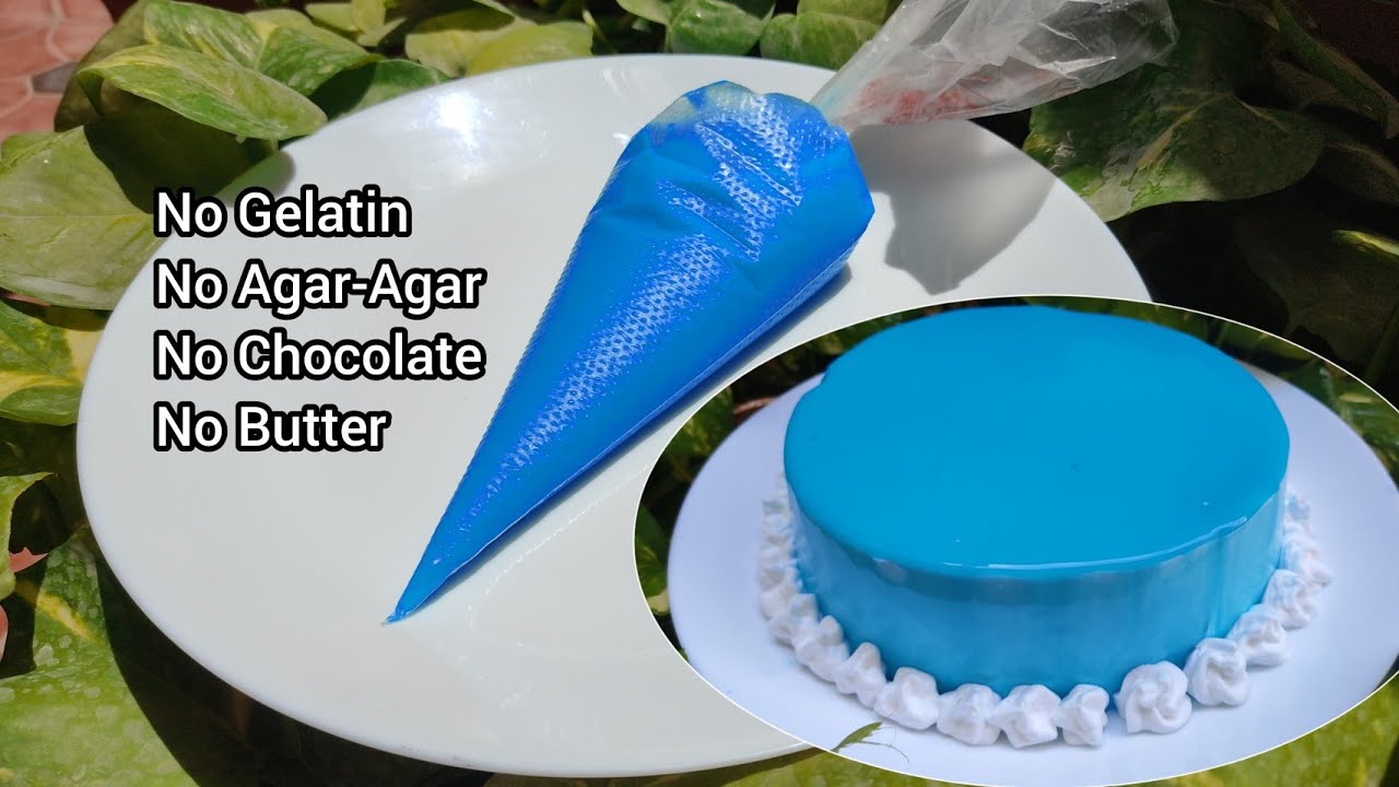 Зеркальная глазурь | Рецепт зеркальной глазури из 3 ингредиентов | Альтернатива крему для торта