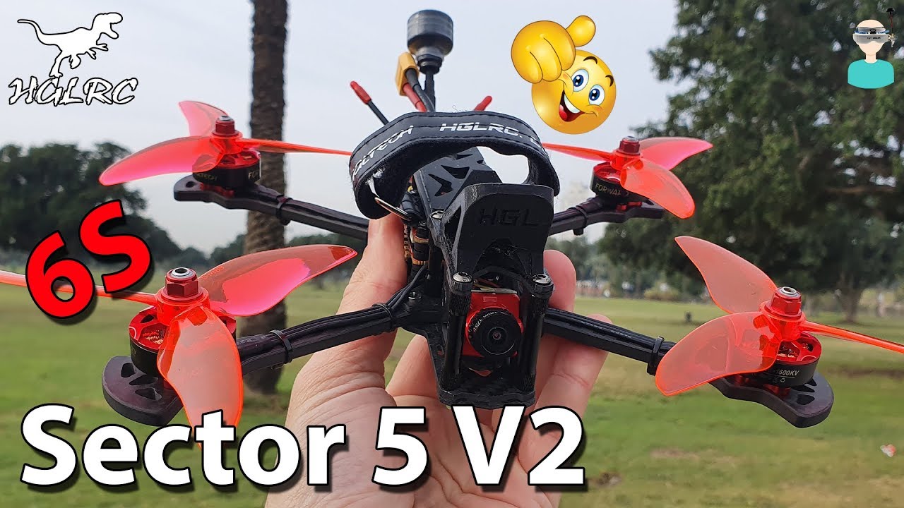 HGLRC Sector 5 V2 BNF 6s Freestyle Racer - Review, Setup & Flight Footage
