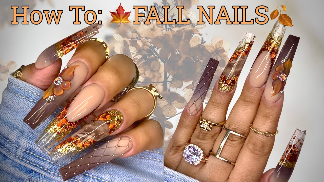 🍁2022 Fall Nail Set 🍁 WATCH ME WORK!
