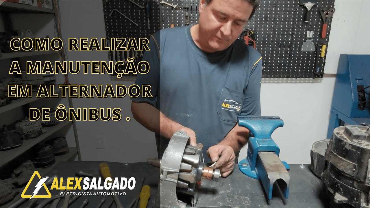 Como consertar o alternador de ônibus (105A e 140A)