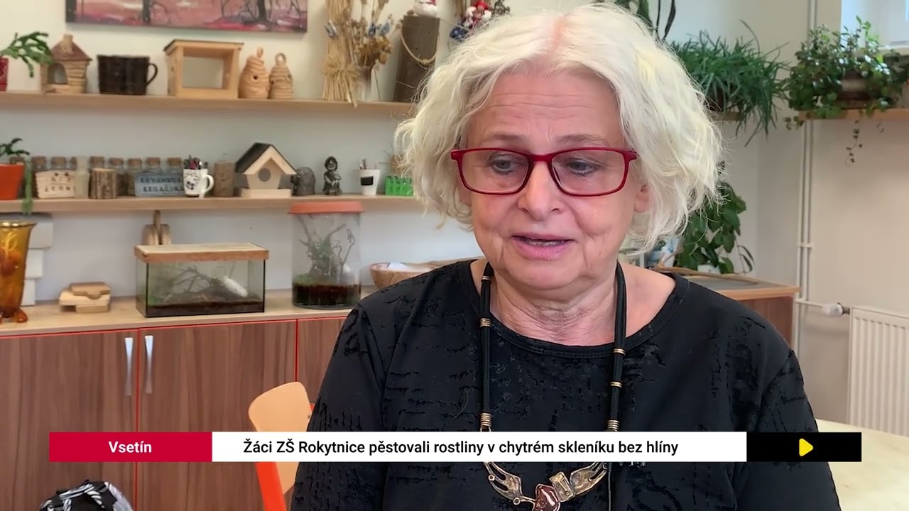 Vsetín: Žáci ZŠ Rokytnice pěstovali rostliny v chytrém skleníku bez hlíny