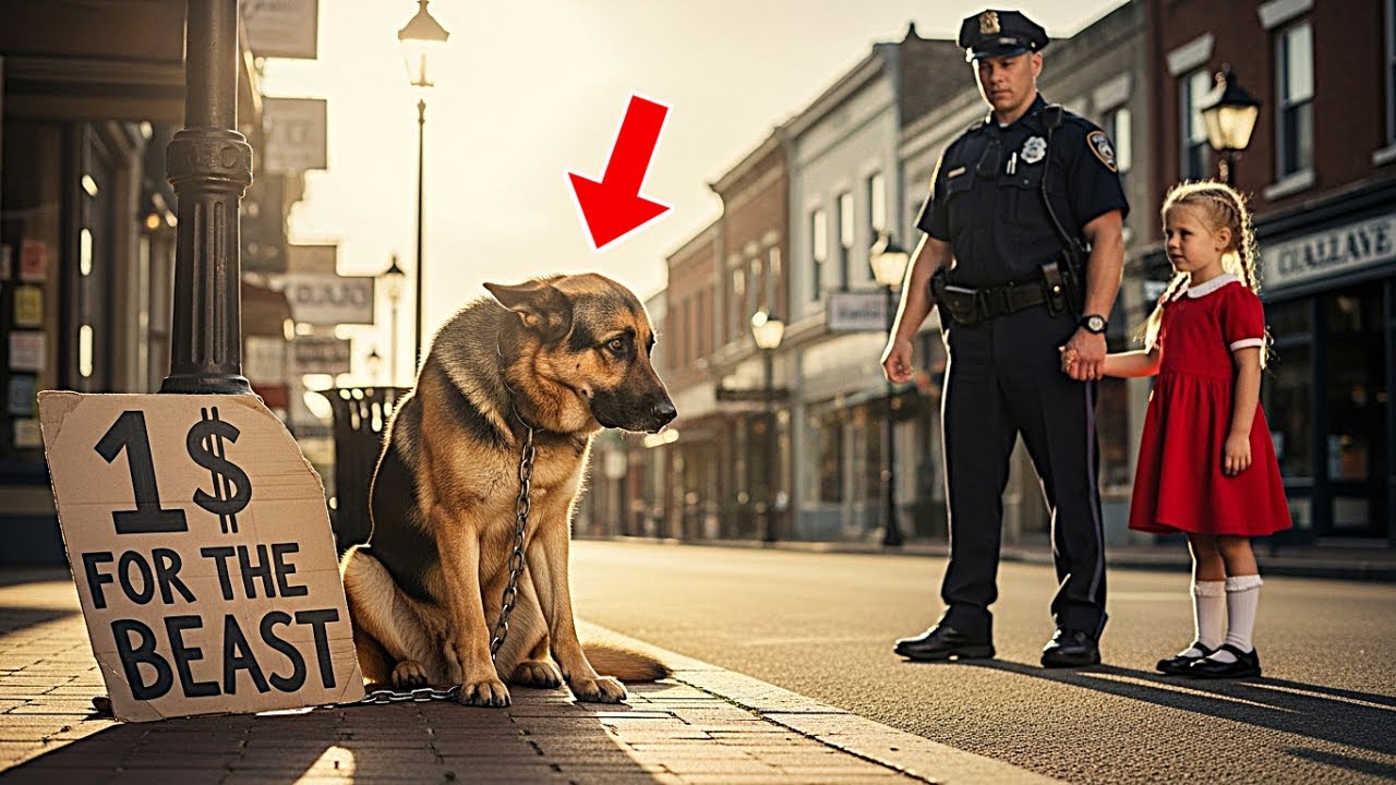 “Can I Buy That Dog, Daddy? ” She Asked Softly — The Officer Looked at the Dog… and Froze