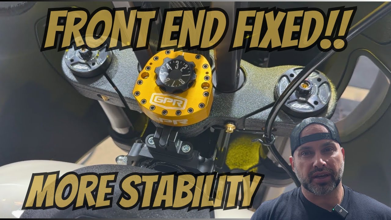 Установка и обзор стабилизатора рулевого управления GPR | Устранение вибрации руля на M8 Low Ride...