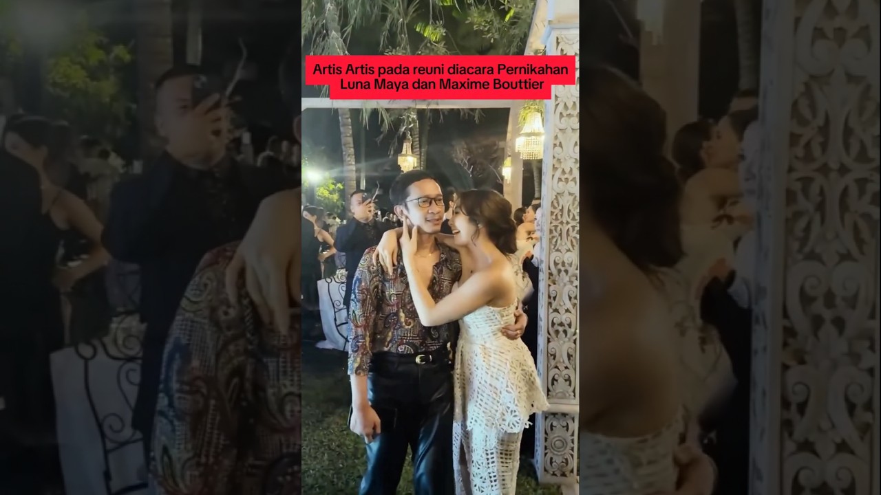 Salfok Giselle dan Aming di Acara Pernikahan Luna Maya dan Maxime Bouttier #maximebouttier #lunamya